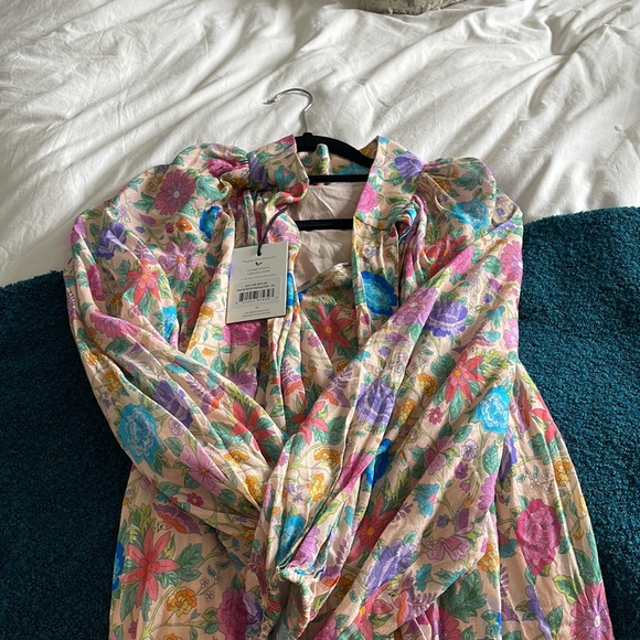 Spell Floral Dress - Pink, Blue, Yellow and hippie all over ✌️ - Picture 4 of 4